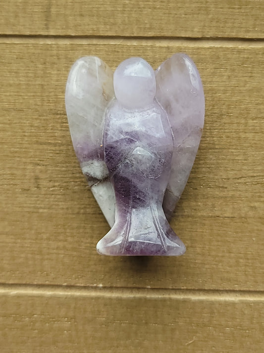 Amethyst Angel Carving Natural Crystal.