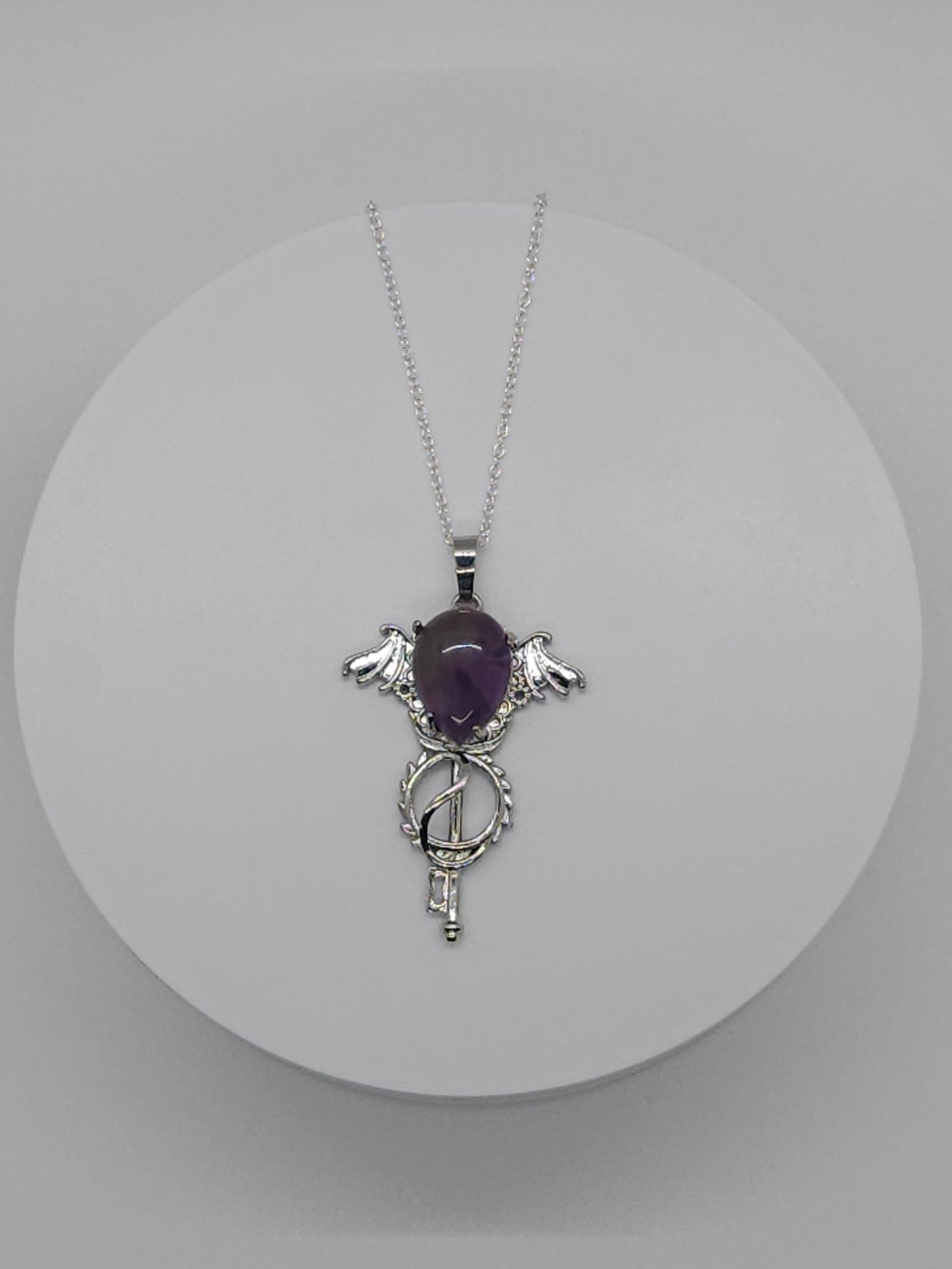 Dragon Wing Natural Crystal Necklace