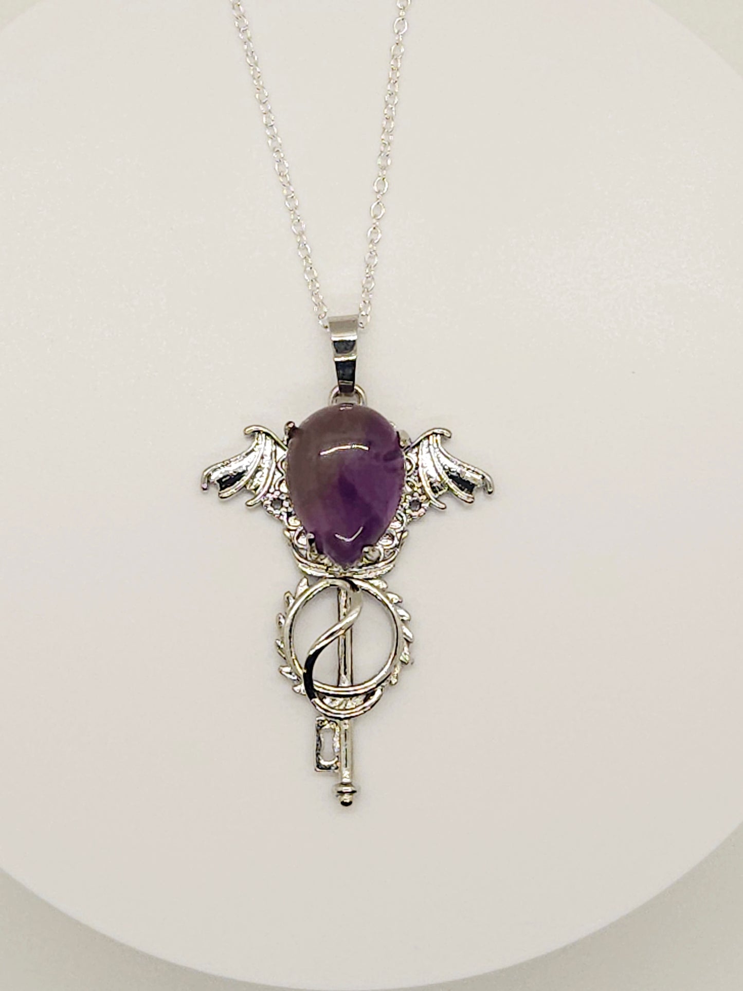 Dragon Wing Natural Crystal Necklace