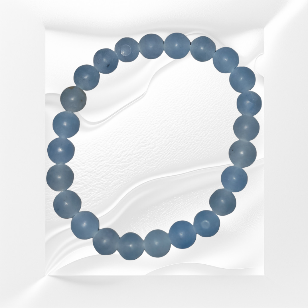 Aquamarine Natural Crystal Gemstone Bracelet