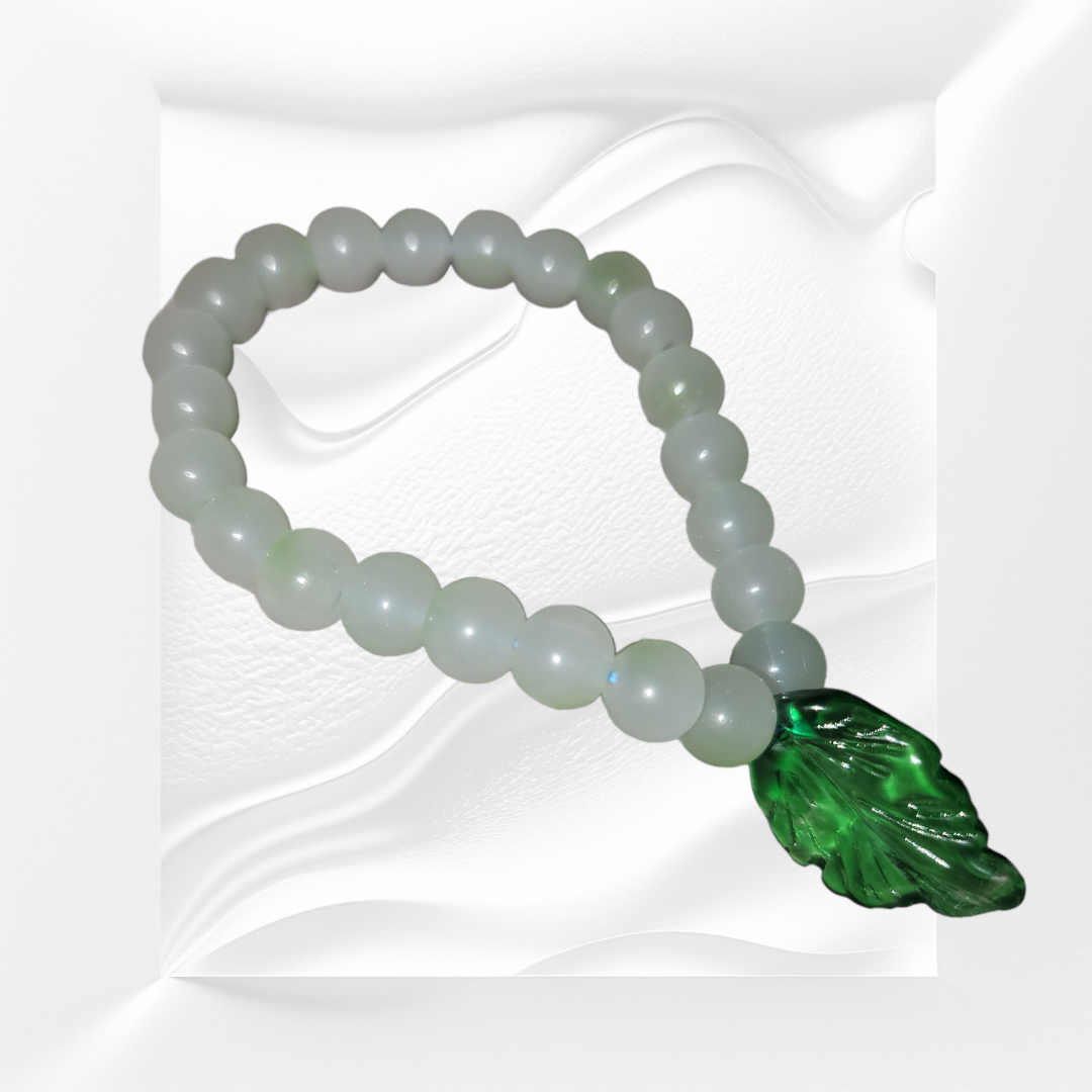 Frosted Green Aventurine Natural Crystal Gemstone Bracelet