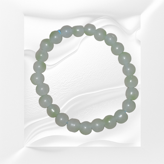 Frosted Green Aventurine Natural Crystal Gemstone Bracelet