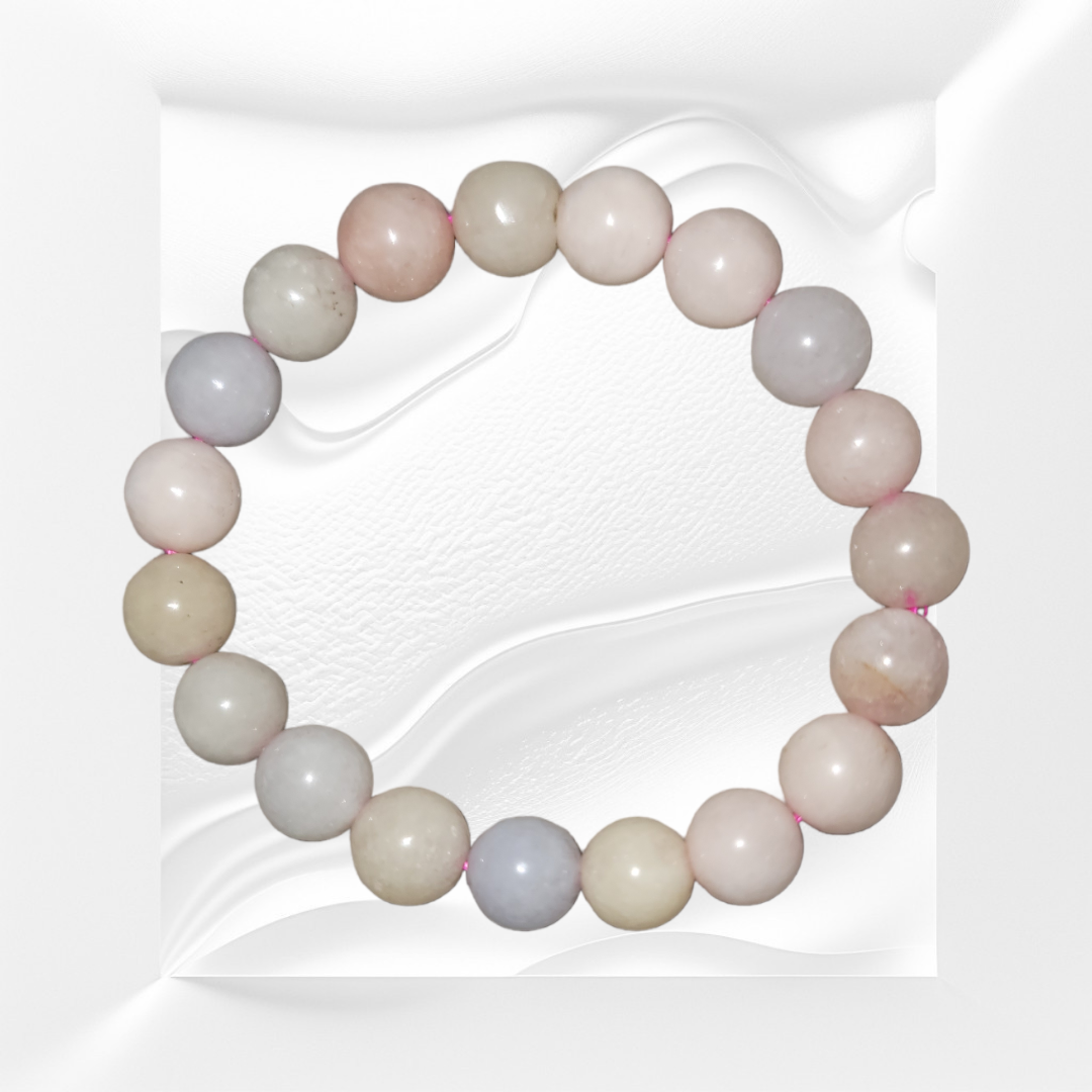 Morganite Natural Crystal Bracelets