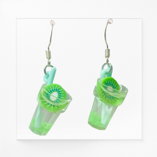 Kiwi Cup Drop Earrings