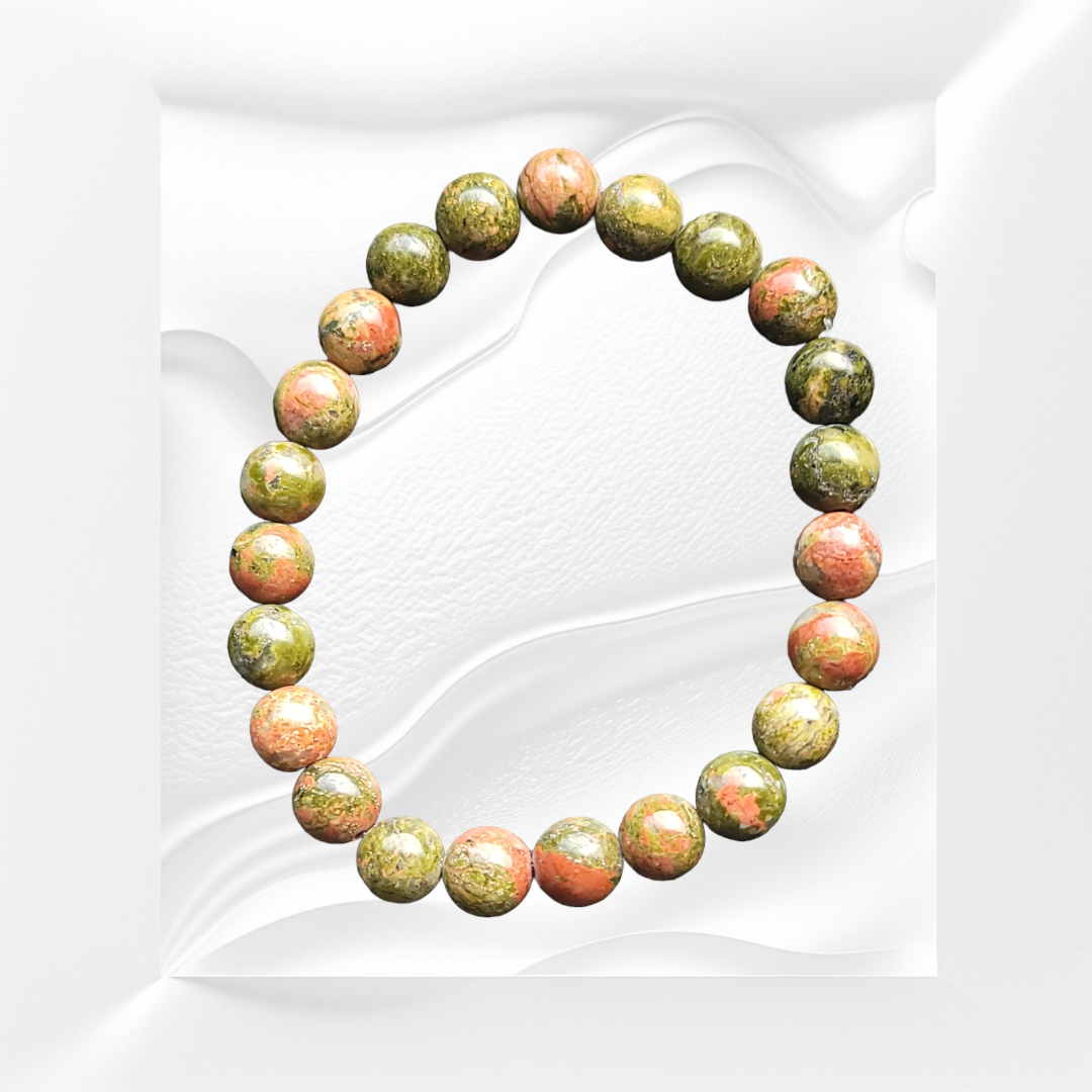 Unakite Natural Crystal Bracelet