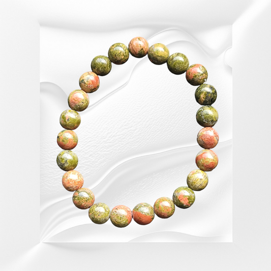 Unakite Natural Crystal Bracelet