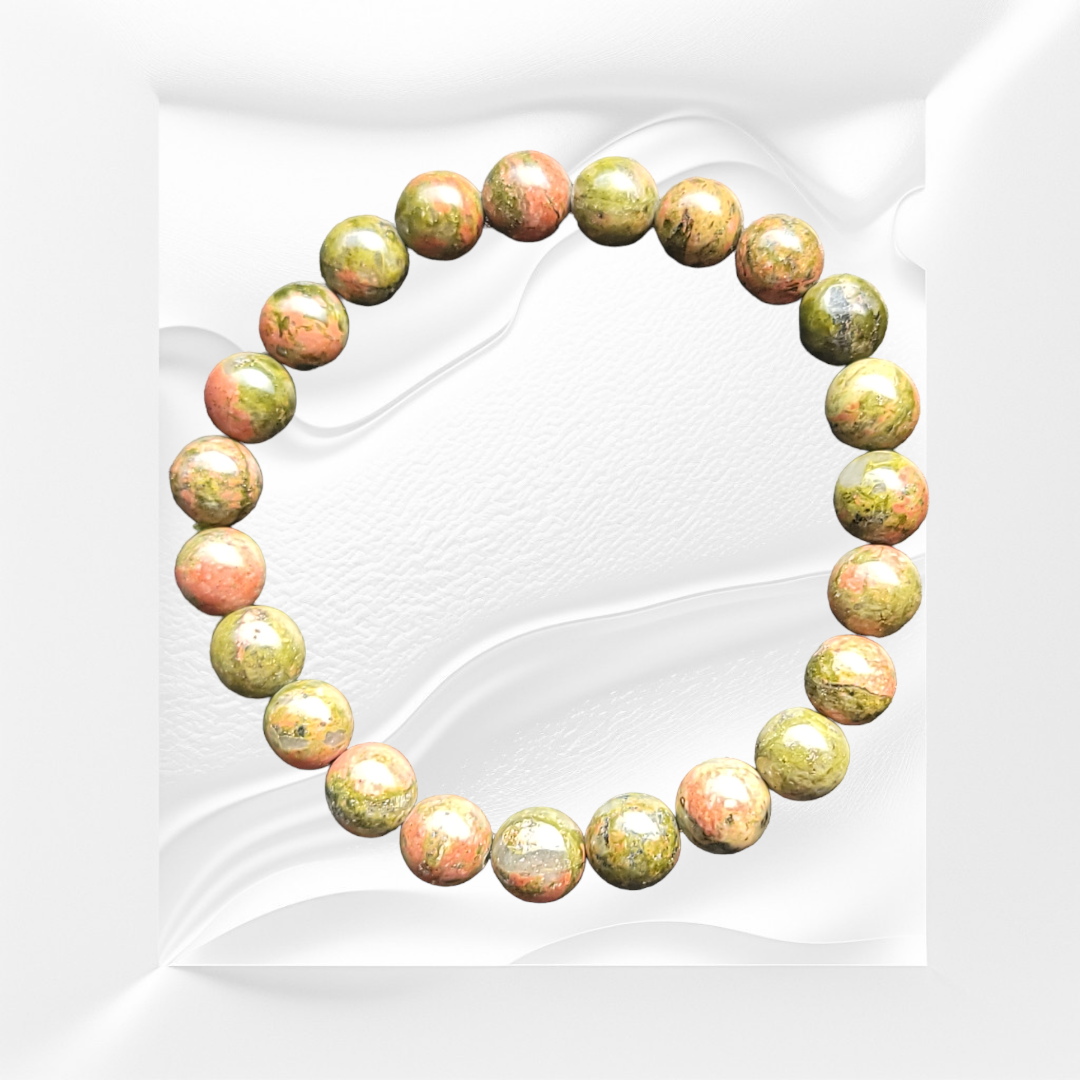 Unakite Natural Crystal Bracelet