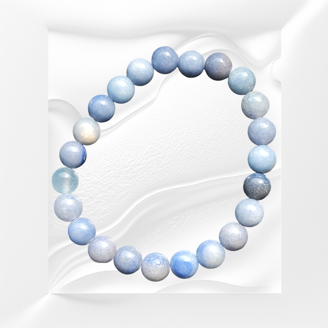 Blue Lace Agate Natural Crystal Bracelet