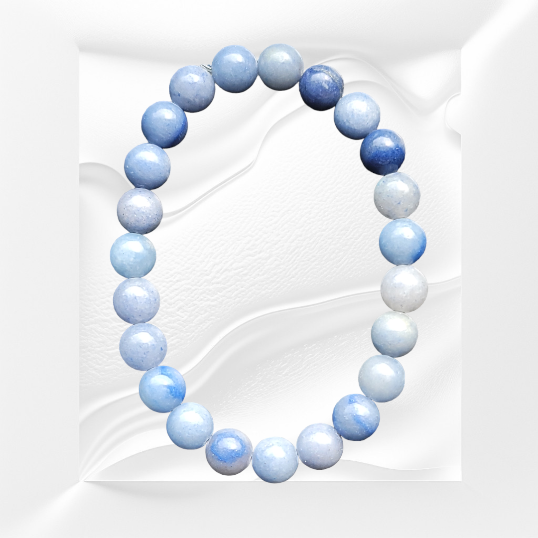 Blue Lace Agate Natural Crystal Bracelet