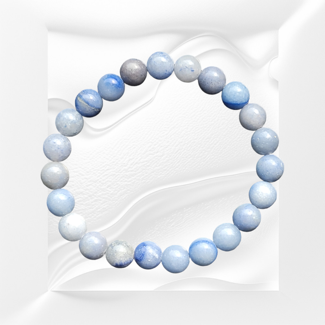 Blue Lace Agate Natural Crystal Bracelet