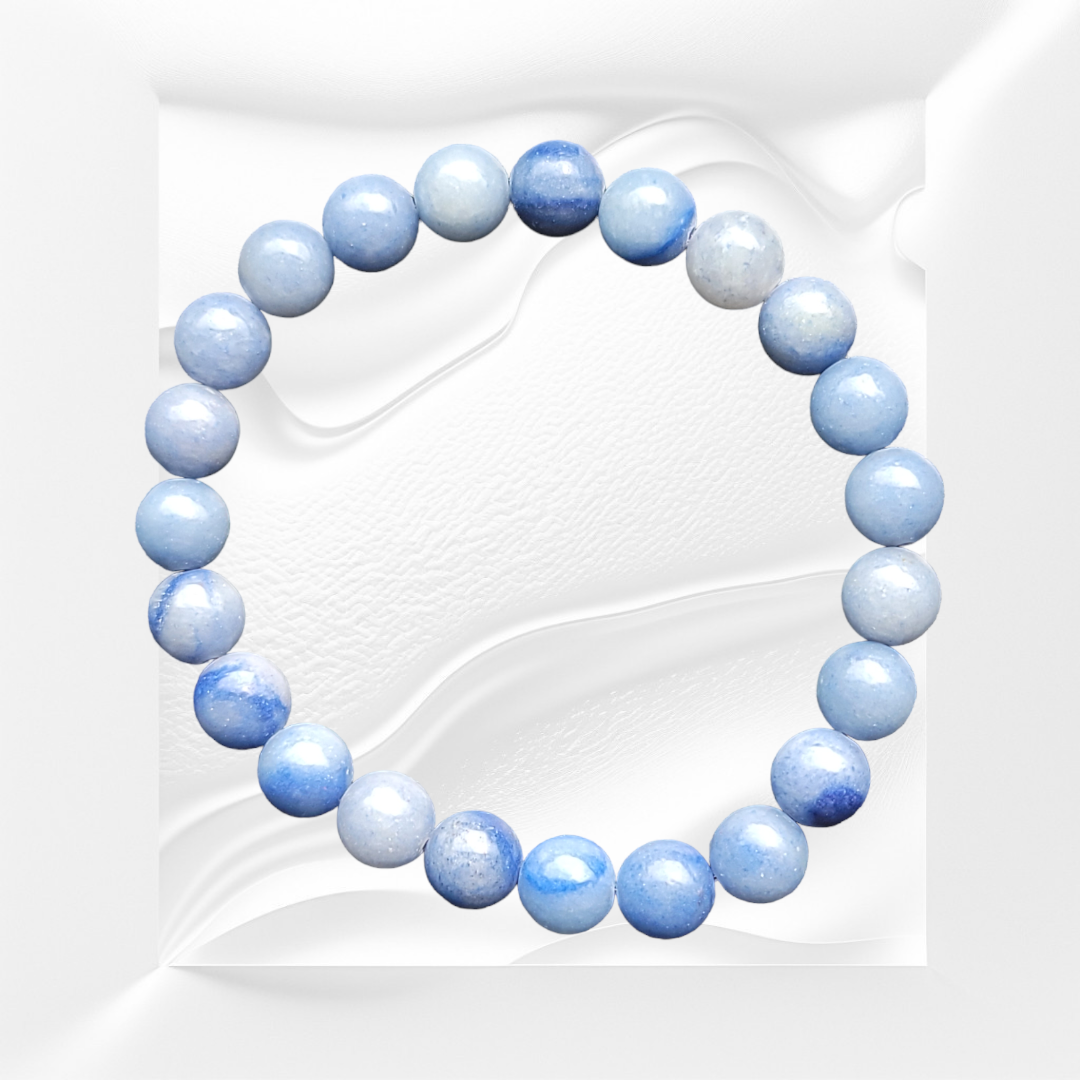 Blue Lace Agate Natural Crystal Bracelet