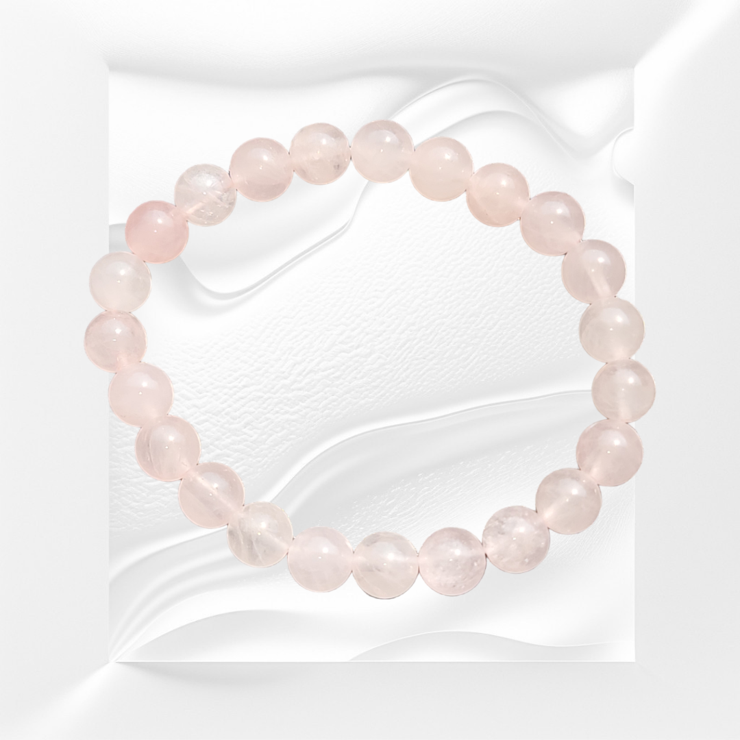 Rose Quartz Natural Crystal Gemstone Bracelet