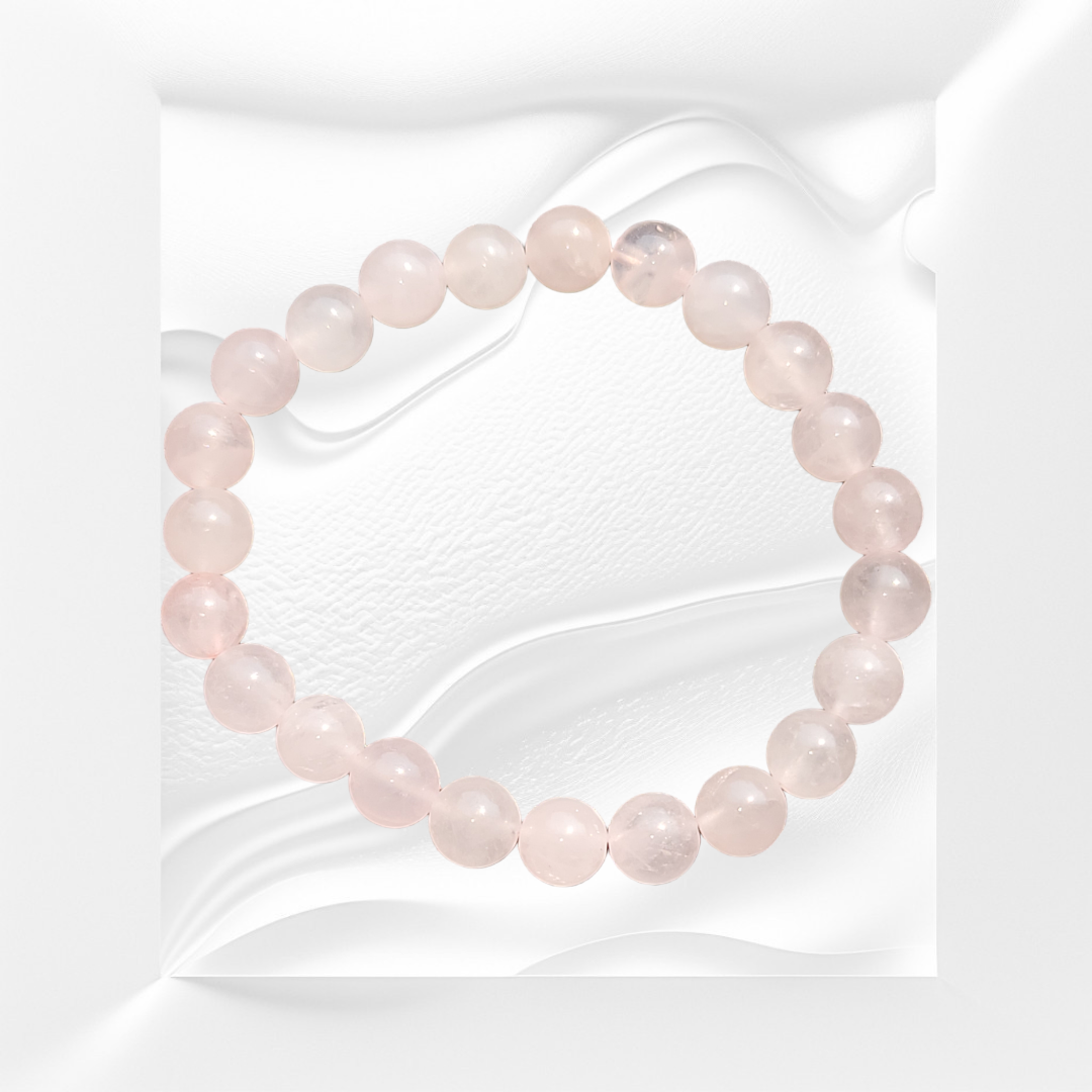 Rose Quartz Natural Crystal Gemstone Bracelet