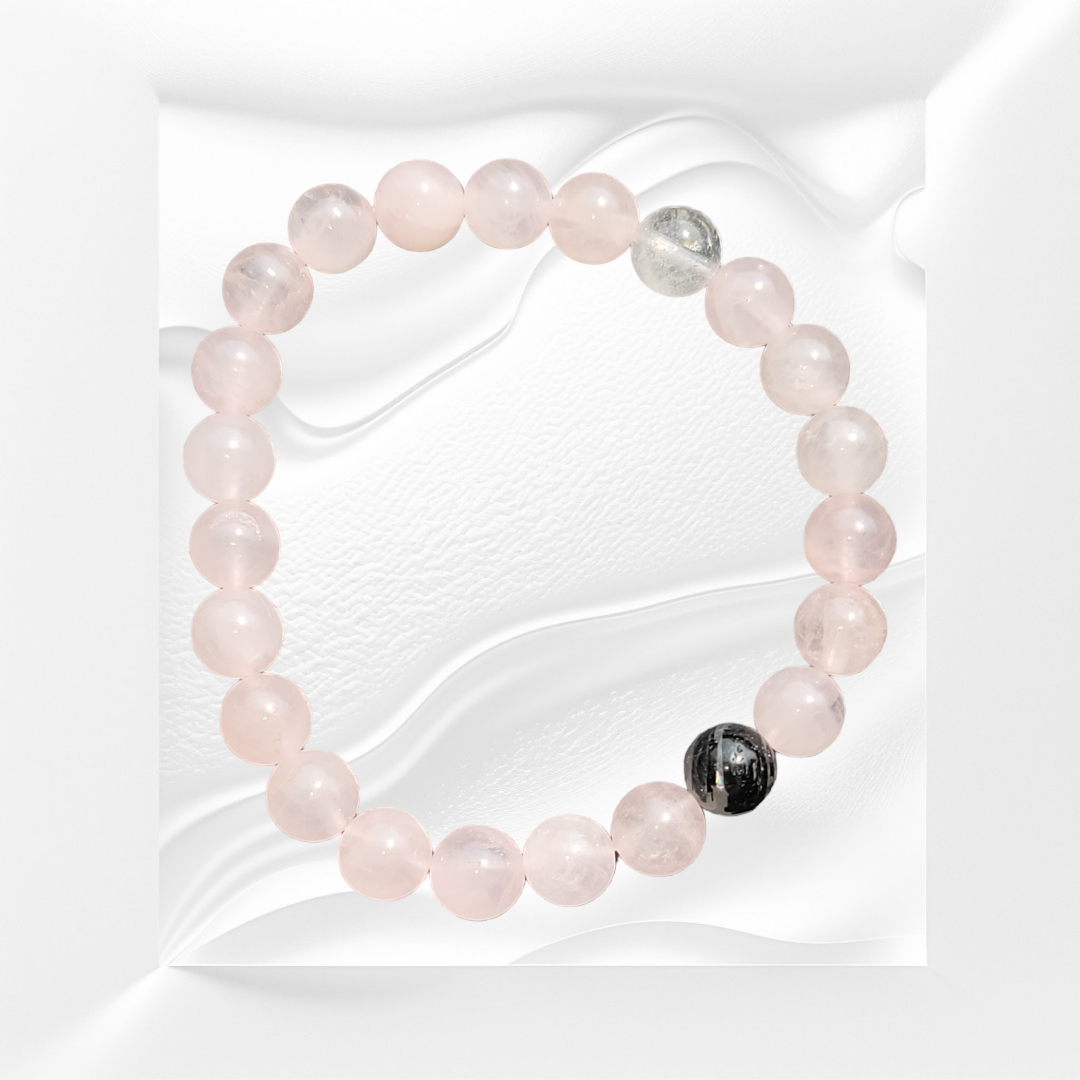 Rose Quartz Natural Crystal Gemstone Bracelet