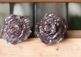 Glittery Flower Studs