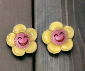 Emoji Flowers Stud Earrings