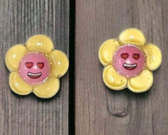 Emoji Flowers Stud Earrings