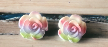 Tye Dye Flower Studs