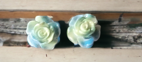 Tye Dye Flower Studs