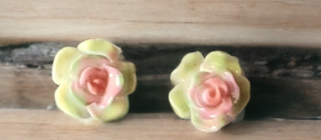 Tye Dye Flower Studs